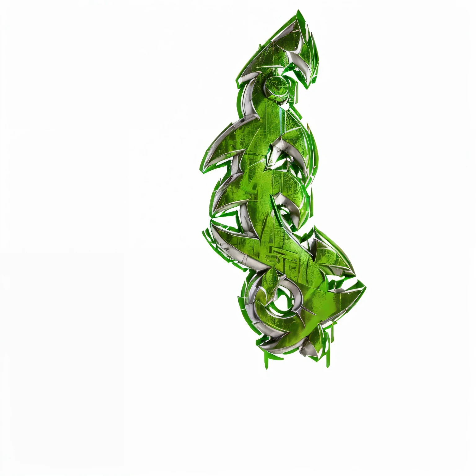 graffiti style green and white logo with a green arrow, green dragon, sumai-e artstyle, in graffiti style, massive green dragon!!!, unknown artstyle, large green dragon, green letters, weed cutie mark, medium [ graffiti ], fantasy game spell symbol, 3 d graffiti texture, glowing green soul blade, profile shot, sigil, with out shading