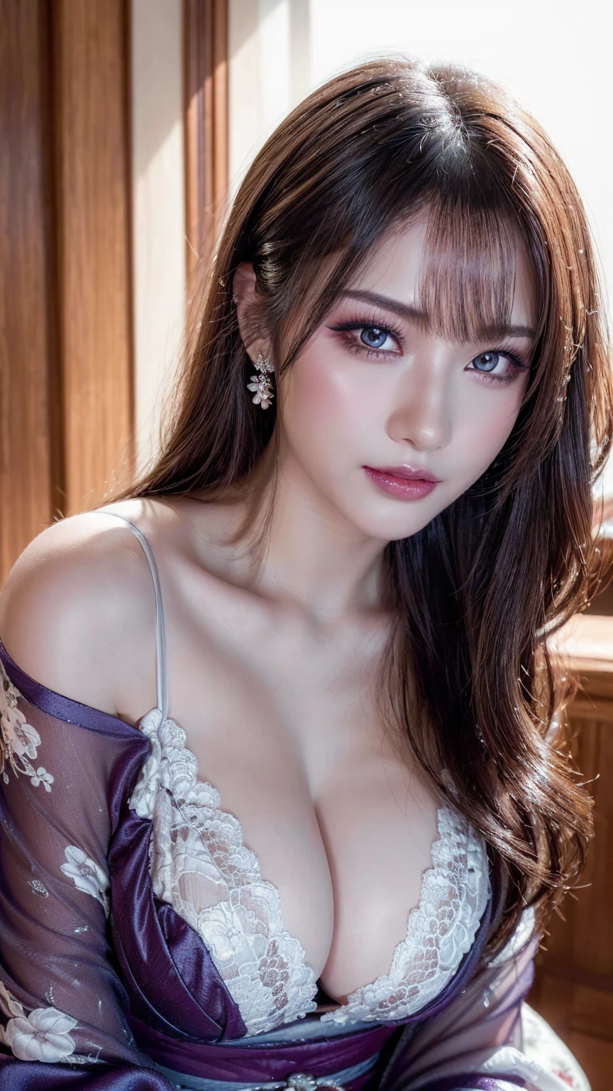 ---
(((best quality,4k,8k,highres,masterpiece:1.2),ultra-detailed,(realistic,photorealistic,photo-realistic:1.37),beautiful detailed eyes,beautiful detailed lips,extremely detailed eyes and face,long eyelashes,2girls,illustration,y and confident expression,short, sensual kimono with sheer fabric and delicate floral embroidery, combined with luxurious silk and intricate lace trim, deep V-neckline and off-shoulder design with flowing, kimono-style sleeves, short length with a fitted bodice to emphasize a curvaceous figure,stunning appearance,seductive pose,provocative body language,vivid colors,studio lighting,emphasis on natural sunlight,highlighting the beauty of the subject's face and body,subtle shadows accentuating the curves,subtle smoky eye makeup,intense gaze that captivates the viewers,playful and inviting smile,glowing makeup,well-defined features,enhancing the attractiveness,sexout with bold lipstick,enticing and alluring air,setting the atmosphere of desirears old,appearing youthful and vibrant,expressing independence and confidence,conveying a strong and seductive charm.)))
---