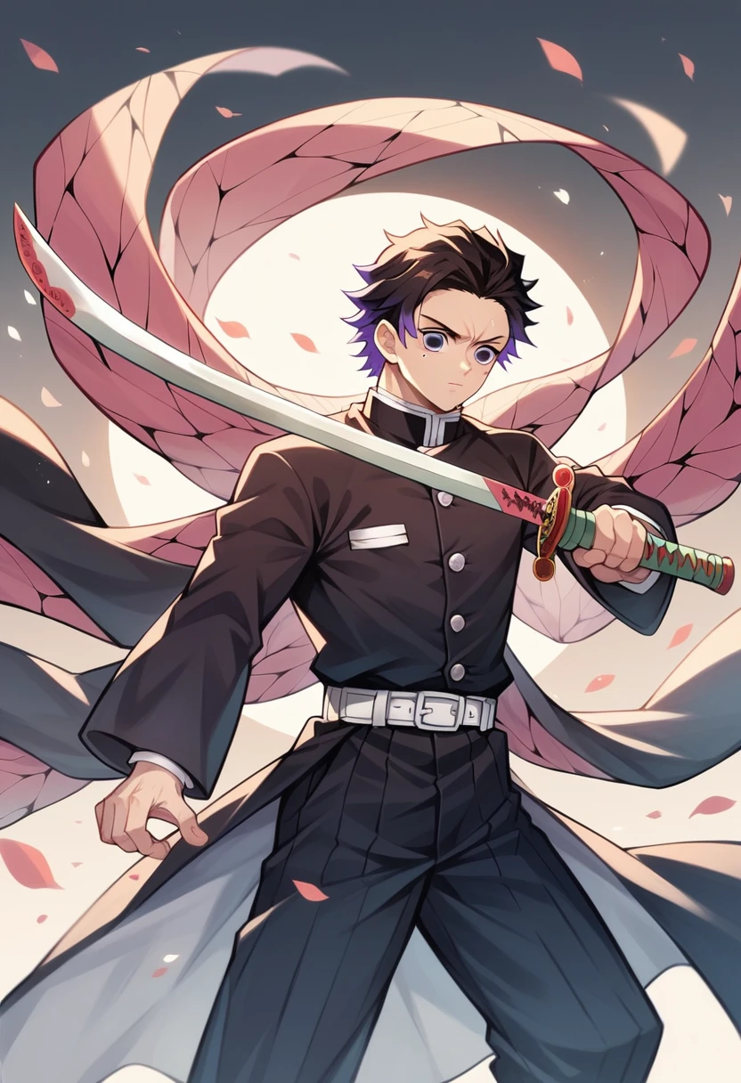 Kokushibo,(Kimetsu No Yaiba),Full Style,Ultra High Quality,Ultra High Resolution,Photograph 8K,Holding a Sword,One Boy,Ultra Detailed