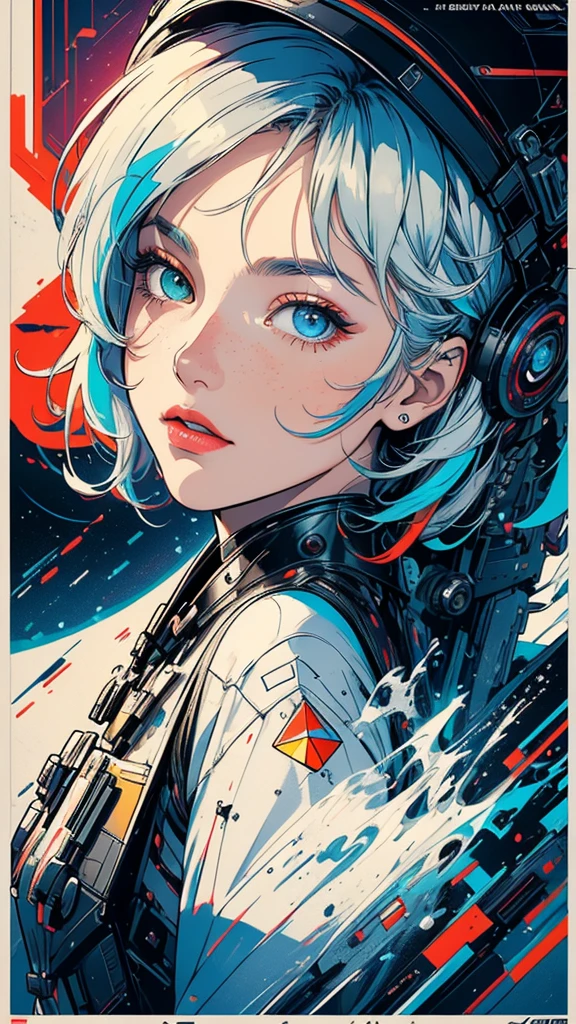 (((masterpiece, highest quality))),(((solo:1.2))),(((1girl:1.2))),32k wallpaper, very detailed, poster, vintage science fiction,(((((geometric cinematic movie poster))))), ((bauhaus)),(shape),(((abstract))),(mid century modern),movie poster,(((((portfolio))))),(((((Close-up))))),(((((bust up))))),((((more various angle)))),(((highlight))),Vast landscape,((((heterochromia)))),(((complete. detailed face))),(((Extremely talented))),(((most complecated machine))),(Colorful color scheme)