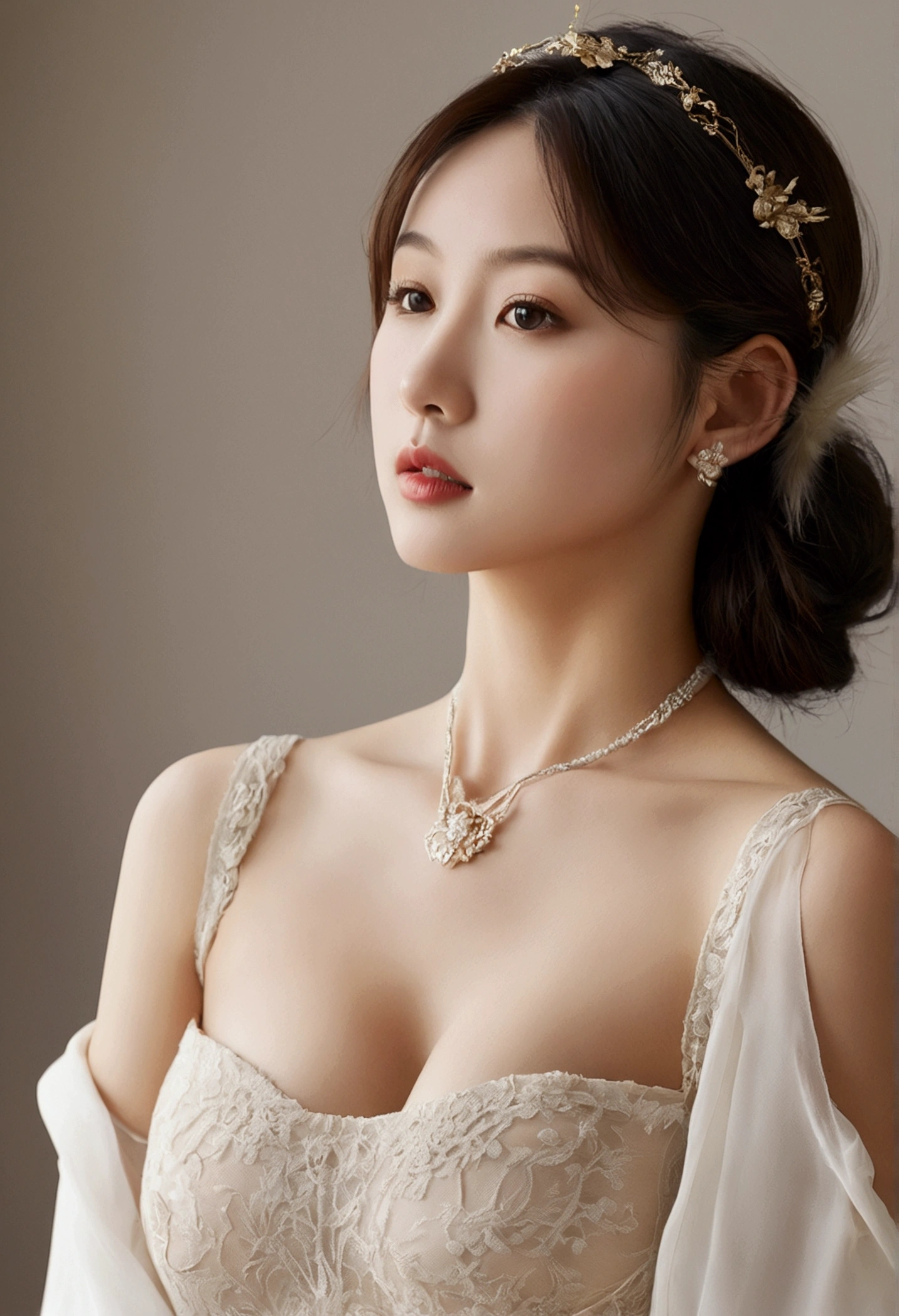 A beautiful Japanese-Korean woman so realistic you could mistake her for a photo(Big Breasts)