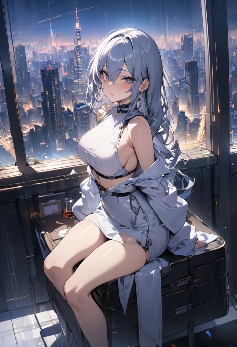 Absurd resolution, high resolution, (masterpiece:1.4), ultra-detailed, 1girl, wide-angle lens distortion, shy, sexy sitting, sexual invite expression, in the transparent telephone box, thighs, hand between legs, have to pee, leg together, cute, one eye closed, heavy breathing, sparkle from honkai star rail, squishy thighs, from side, masturbating, leaning forward, white mummy bandage on head