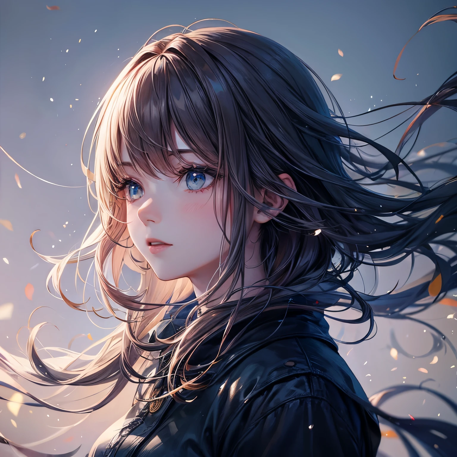 woman with agnes cecile, Luminous design, Soft colors, Ink Drops, Autumn Lights