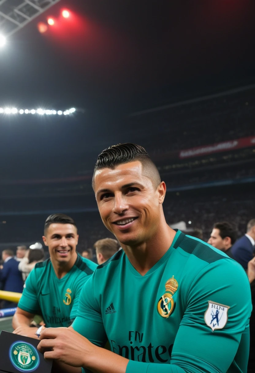 casino chips with Ronaldo's CR7 logo