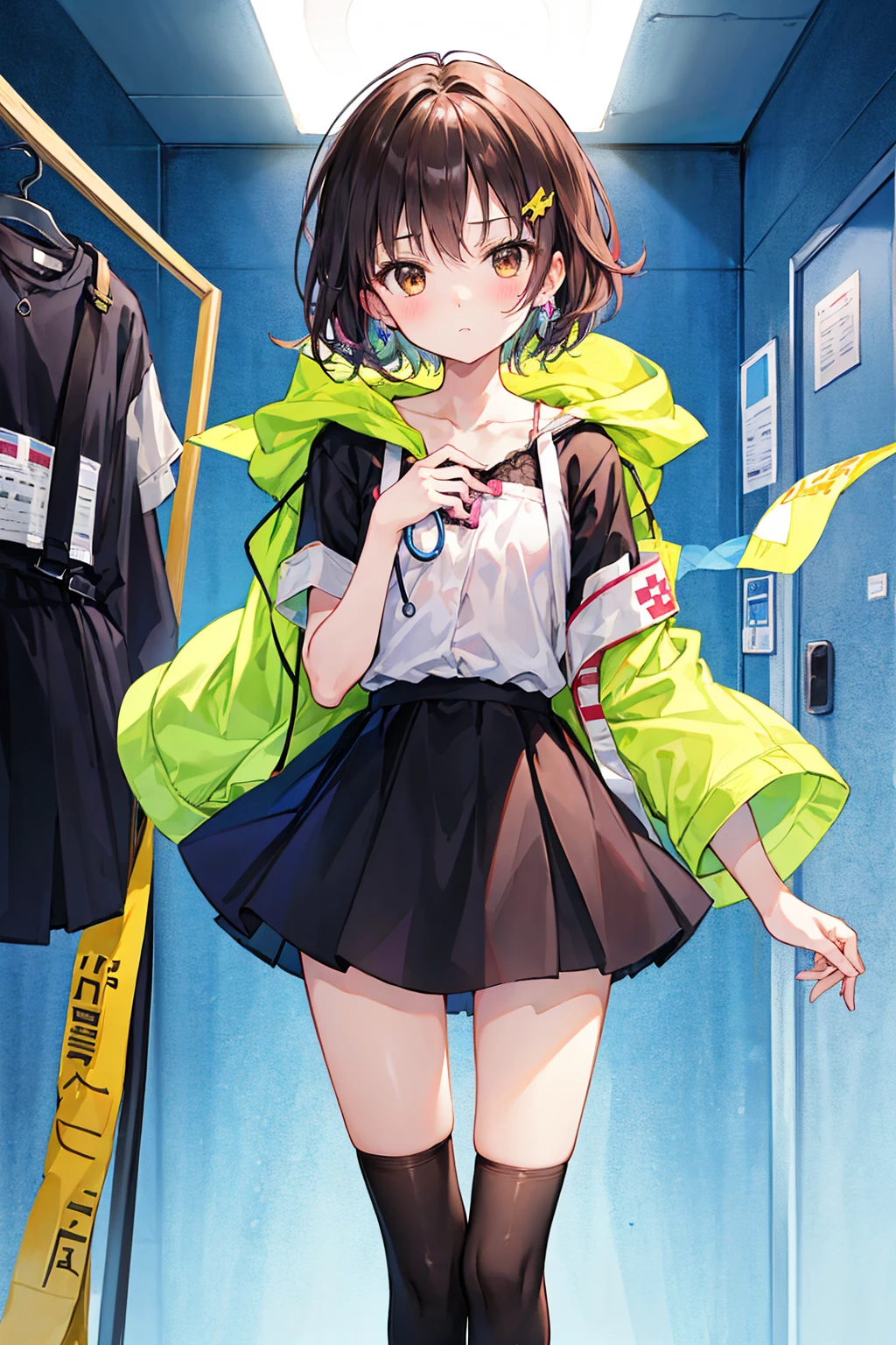 Browsing Caution 4kquality, 最高quality, superior_Mikoto, Brown eyes, short_hair, Ultra-small_chest,)at the doctor's office, 診察台superior, Blue Lingerie 16Year Sexy pose Fascinating For severe sweating, rip out your white bra、Pink Good、Blue Bra、Lace bra、Greybra、Light grey bra、 Striped bra、Polka dot bra、Plaid Good、Cute Bra、child用ブラジャー、sporty、camisole、Cotton panties, 平らなchest, Half striped, hand, touch, Feeling, Grab, Compression, many hand, child, , 遊ぶたち, children touch, childs playing, childs touch, male医師, Doctor's examination, 白衣を着たmale, man touch, men Compression, Doctor's consultation, chestを掴む, Kiss the breast,male,Deep kiss
