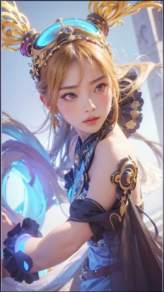 a beautiful asian girl, 1girl, detailed eyes, detailed lips, detailed face, beautiful skin, long flowing hair, portrait, elegant, serene expression, intricate details, realistic, photorealistic, hyperrealistic, 8k, highres, best quality, masterpiece, ultra-detailed, cinematic lighting, warm color tones, glowing skin, depth of field, natural outdoor setting, detailed lush garden background