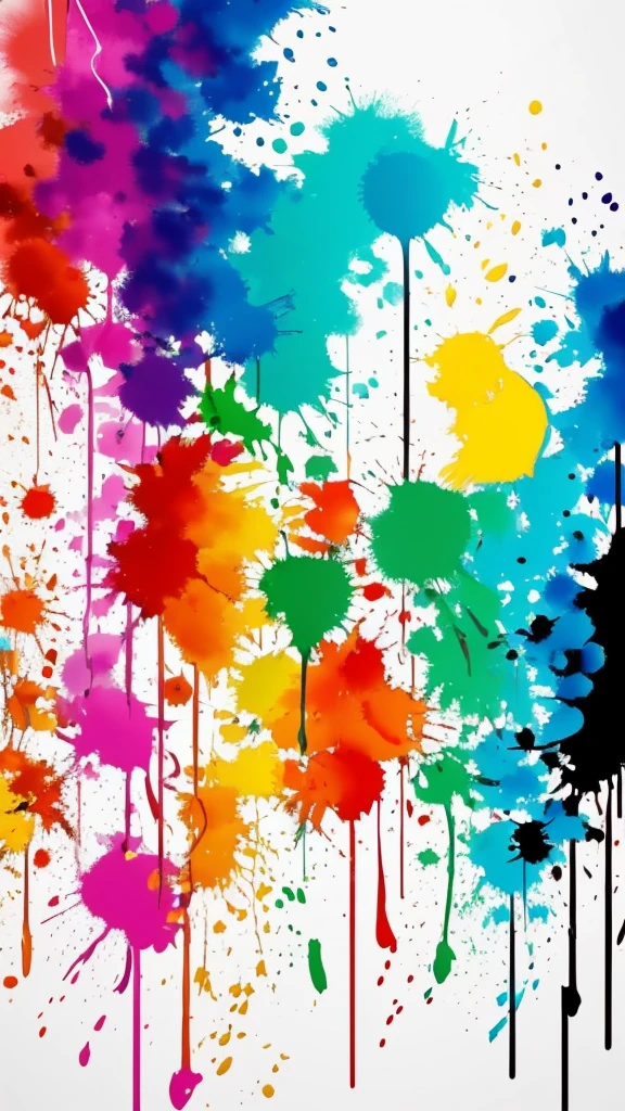Monochrome paint splatter on a white background, Paint splashes to the center, Paint splashes, Paint spills, 鮮やかなPaint splashes, Paint splashes and splashes, Acrylic paint splashes, Paint splashes, Paint splashes, Paint splashes, Paint splashes, Paint Drop, Splash Paint, Splashes of color, Splashes of color