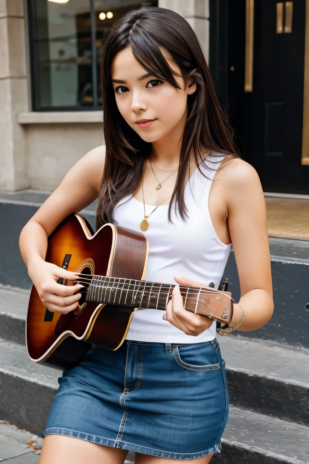 Music guitar girl 