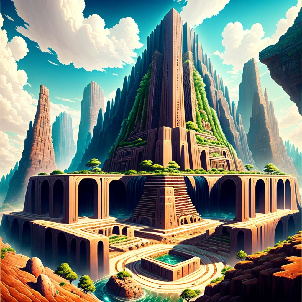 Best Quality，8k，Huge underground city，Underground Labyrinth，Anime Art，mysterious，universe，Super huge structure，Super huge waterfall，Nature，Super huge torii，Multidimensional，A world beyond imagination，High Dimension，Fantasy，future，Different space，Nature，romantic，universe，A world beyond imagination，Dream world，New World，Huge river，masterpiece，最高masterpiece，perfection，