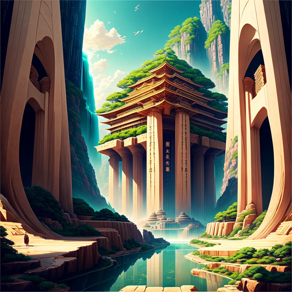 Best Quality,8k,Huge underground city,Underground Labyrinth,Anime Art,mysterious,universe,Super huge structure,Super huge waterfall,Nature,Super huge torii,Multidimensional,A world beyond imagination,High Dimension,Fantasy,future,Different space,Nature,romantic,universe,A world beyond imagination,Dream world,New World,Huge river,masterpiece,最高masterpiece,perfection,