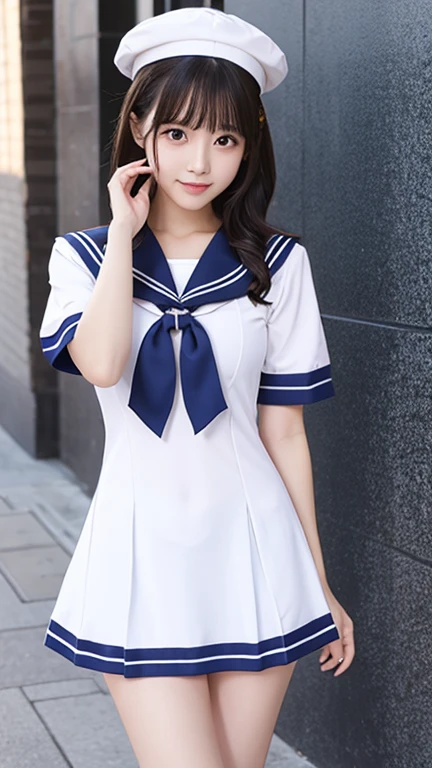 Sailor suit panty shot