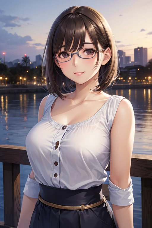 anegasaki nene、Shiny brown hair, short hair, (Beautiful brown eyes、Sparkling eyes, Fine grain)、smile、Ultra-detailed eyes、Highly detailed face, Highly detailed eyes,Cowboy Shot、



(masterpiece:1.2, Highest quality),(Realistic, photoRealistic:1.4),1 female,
masterpiece、High resolution、High resolution、High resolution、1 female、Very close、((Depiction of only the upper body))、
((short hair、Pixie Cut))、((Round frame glasses))、、優しいsmile、Smiling with teeth showing、((Late Night City))、