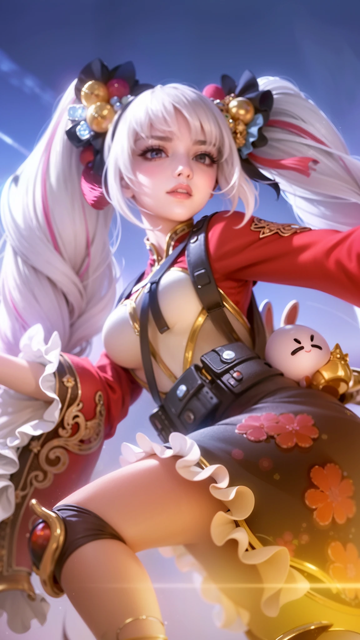 (8k, RAW photo, photorealistic:1.25) ,( lipgloss, eyelashes, gloss-face, glossy skin, best quality, ultra highres, depth of field, chromatic aberration, caustics, Broad lighting, natural shading,Kpop idol) looking at viewer with a serene and goddess-like happiness,