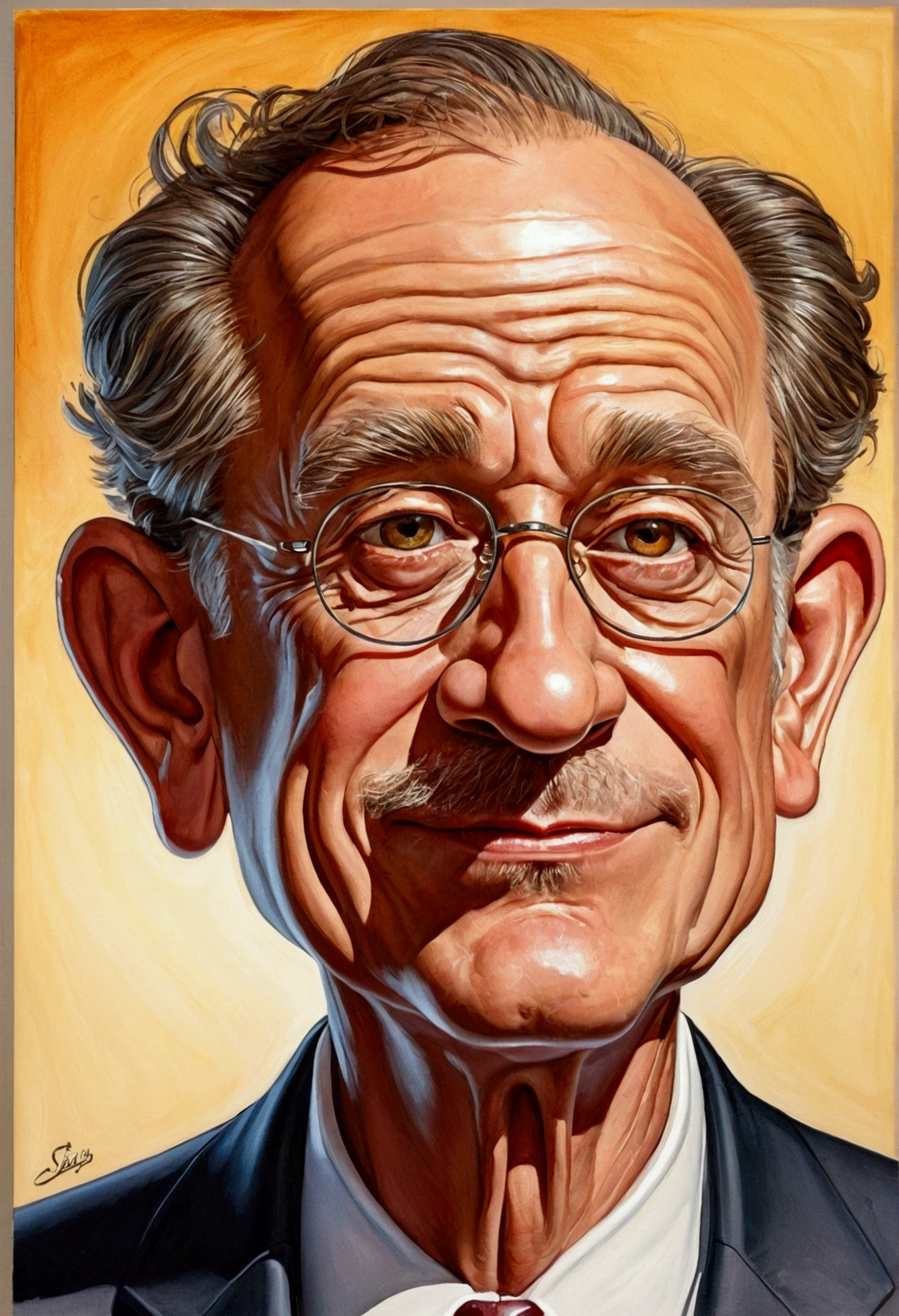 Caricature of Mr. Early morning