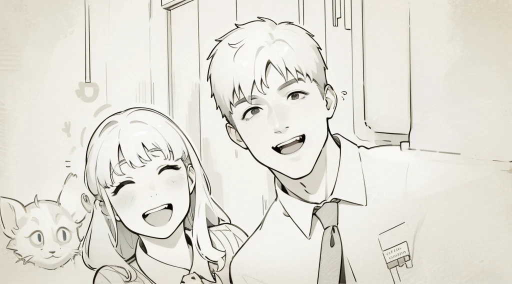 there is a man and a woman smiling