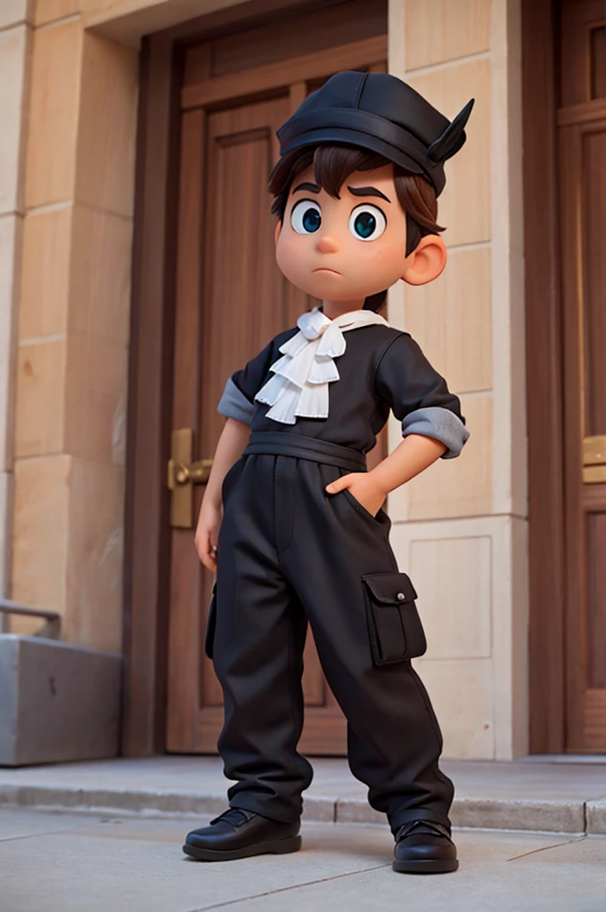make the character  and black 