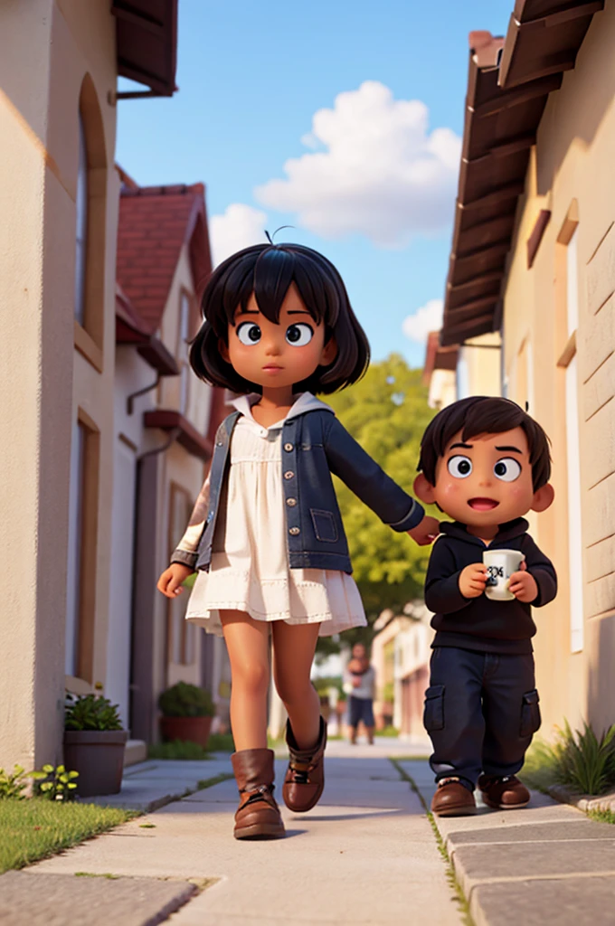 make the character and black