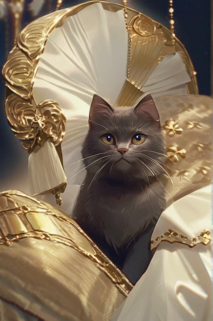 ((Лучшее качество)), ((шедевр)), (подробный), a cat with a human nose