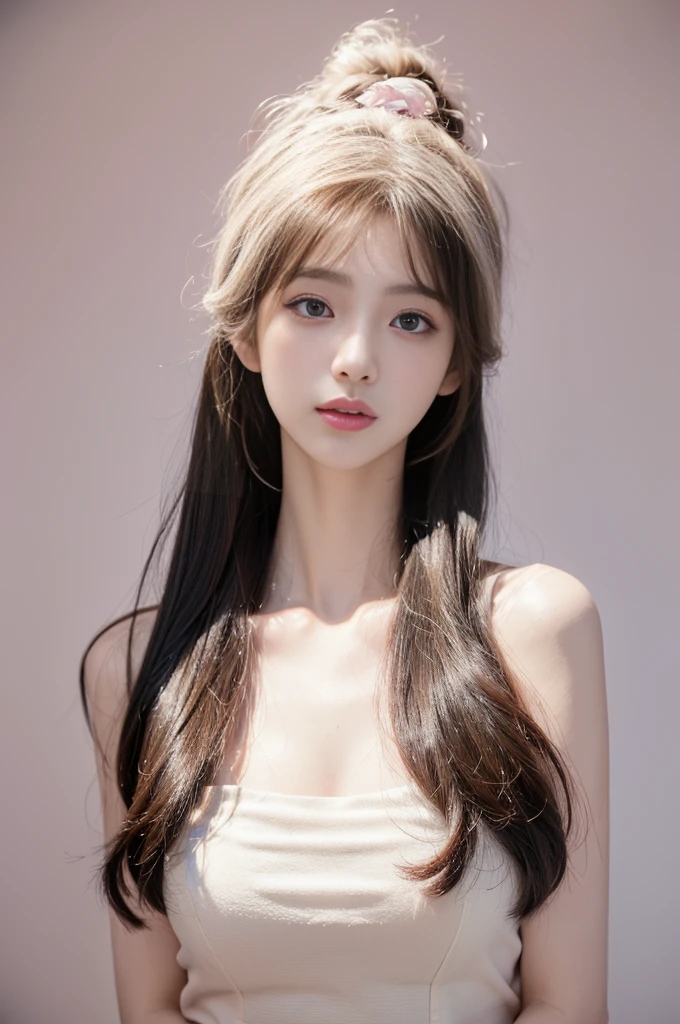 (high details:1.4)、(surrealism:1.4)、(soft lighting:1.05)、32,000、1 woman、realistic lighting、face lighting、ray tracing、(brightened light:1.2)、(improve quality:1.4)、(Realistic textured skin of the highest quality:1.4)、original photo, lifelike, full body woman love, bed, soggy, big bust, stylish hairstyle, pale skin, black eye, pink lips, (Beloved), (:1.1), ~Through, detailed background, detailed face, delicate eyes, good hair, Anatomically correct body, elastic skin, make up, masterpiece