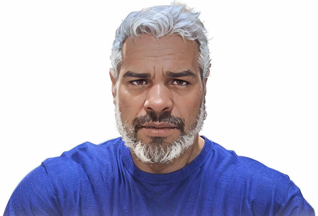man with beard, Disney, Pixar cartoon style avatar, dark brown eyes.