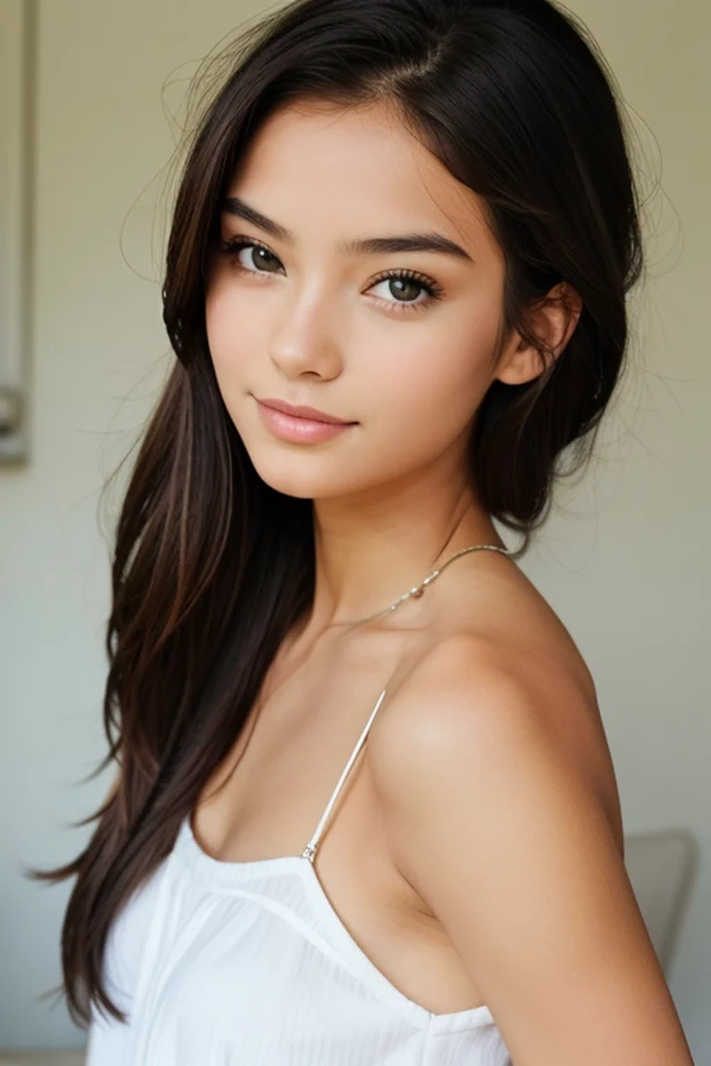 Simple girl and beautiful.