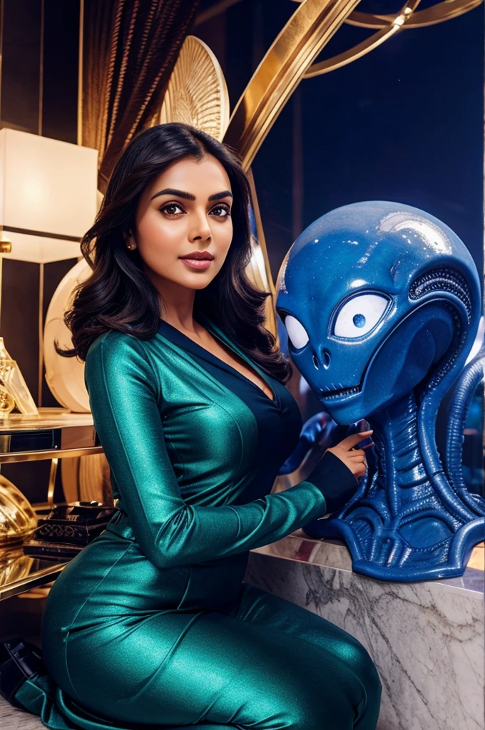 Ambani with alien
