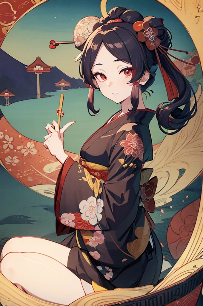 (Ukiyo-e:1.3),(3D Animation:1.3),(Grimm&#39;s Fairy Tales),(Schneewitchen,snow white:1.3),(who is the most beautiful in the world? A magic mirror that reflects snow white in response to the question),Snow-white skin, cheeks and lips red like blood,Eyes as black as the wood of an ebony window frame.(The contrast of light and shadow makes the subject appear three-dimensional),Pretty and beautiful girl,Cute round face,Cute Smile,Blushing,Red lips,(Silvery white hair,Floral knit headband,Half Up、Floral braided space buns,Voluminous fishtail braid,Twisted pan,),(The bangs are see-through),hairpin,hair ornaments,Detailed clothing features,Detailed hair features,Detailed facial features,(Dynamic Angle),(Dynamic and sexy pose),Professional Lighting,Cinematic Light,(Tabletop,Highest quality,Ultra-high resolution output images, Depth of written boundary,) ,(8K quality,Depth of written boundary,Anatomically correct facial structure,),(SeaArt 2 Mode:1.3),(Picture Mode Ultra HD,)