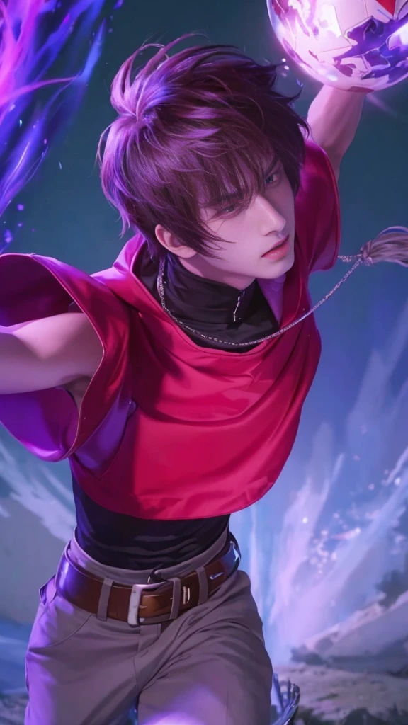 a close up of a person holding a ball in their hand, jett from valorant, epic anime style, key anime art, high quality anime artstyle, male anime character, handsome guy in demon slayer art, anime boy, extremely detailed artgerm, high quality fanart, handsome anime pose, tower of god, sakimi, anime wallaper