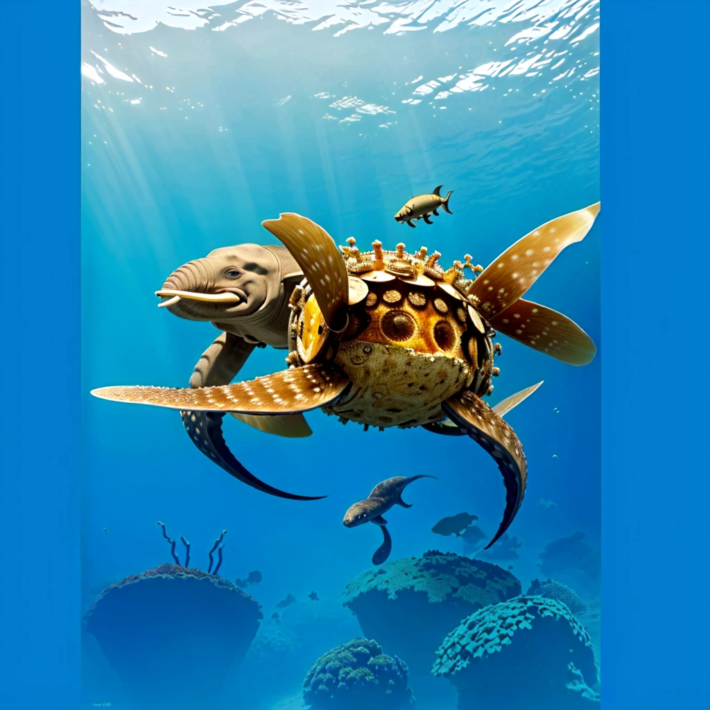 there is a Polvo that is swimming in the water, an elephant Polvo chimera, Polvo, super nova Polvo, Polvo wrestling with a sphere, giant Polvo, Polvo tentacles, cefalópodes, anthropomorphic Polvo, Polvo silhouette at depth, robotic Polvo, Polvo face, half Polvo, lula borboleta, an Polvo'garden, Polvo cat