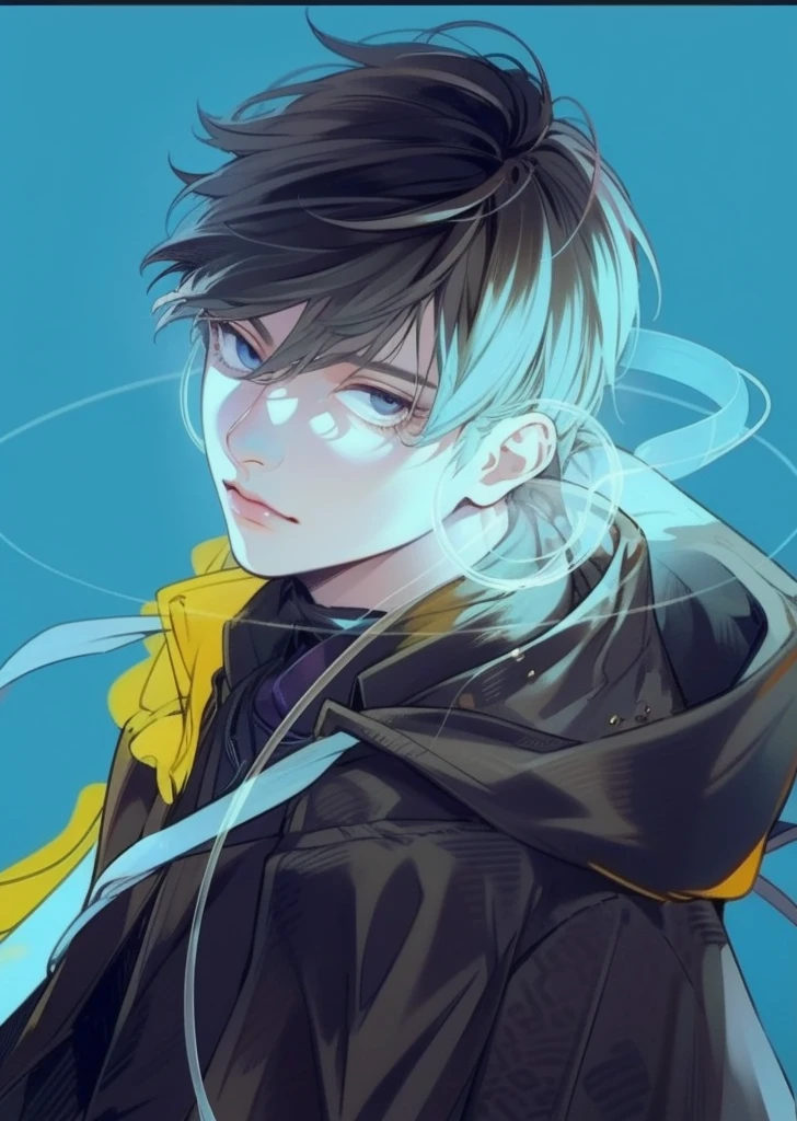(((1boy))), serious, earphone, ((toned)), male focus, Masterpiece artwork, high qualiy, (Masterpiece artwork:1.2), (best qualityer:1.2), shining skin, realisitic, ornate, intricate, earphone, ((black hair)), (hair on face), bangss, hair between the eyes, chic, looking at the viewer dynamic pose, (shadows cast over the face:1.3), dark bedroom, shadow room, sexly, (sitting), Chinese traditional ink painting
