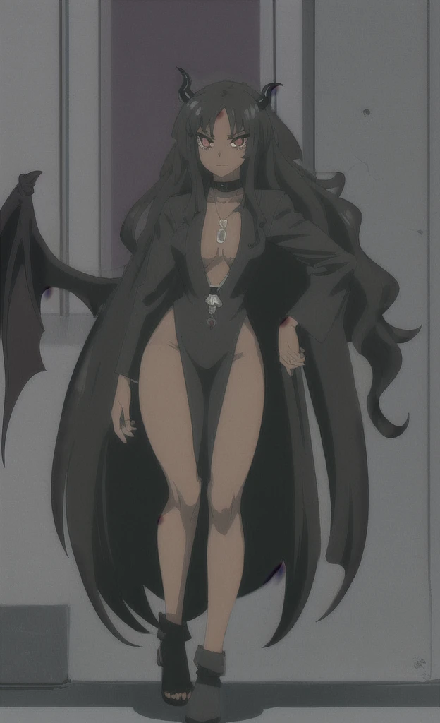 90s grown tall black female demon