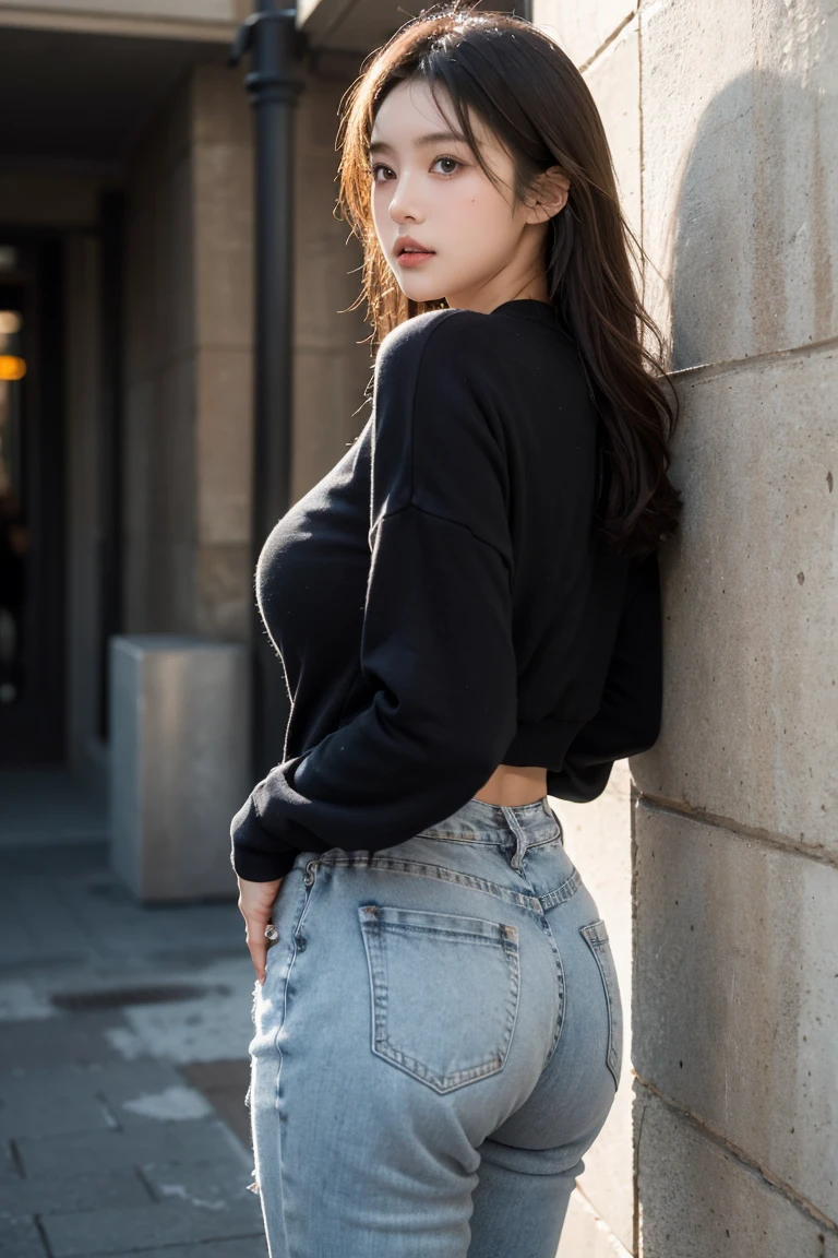 best quality, masterpiece, 1 girl, beautiful face, (photo realistic:1.3), edge lighting, from below, (high detail skin: 1.2), 8k ultra hd, DSLR, high quality, high resolution, 4k, 8k, bokeh, ridiculous, best ratio four fingers and one thumb, (realistic:1.3), cute 1girl, transparent miniskirt, super big ass up, ass cocked, beautiful buttocks, wide buttocks, thick thighs, thigh gap, from below, outdoors, sky, full shot, Disgusted Expression, (NSFW:1.3)