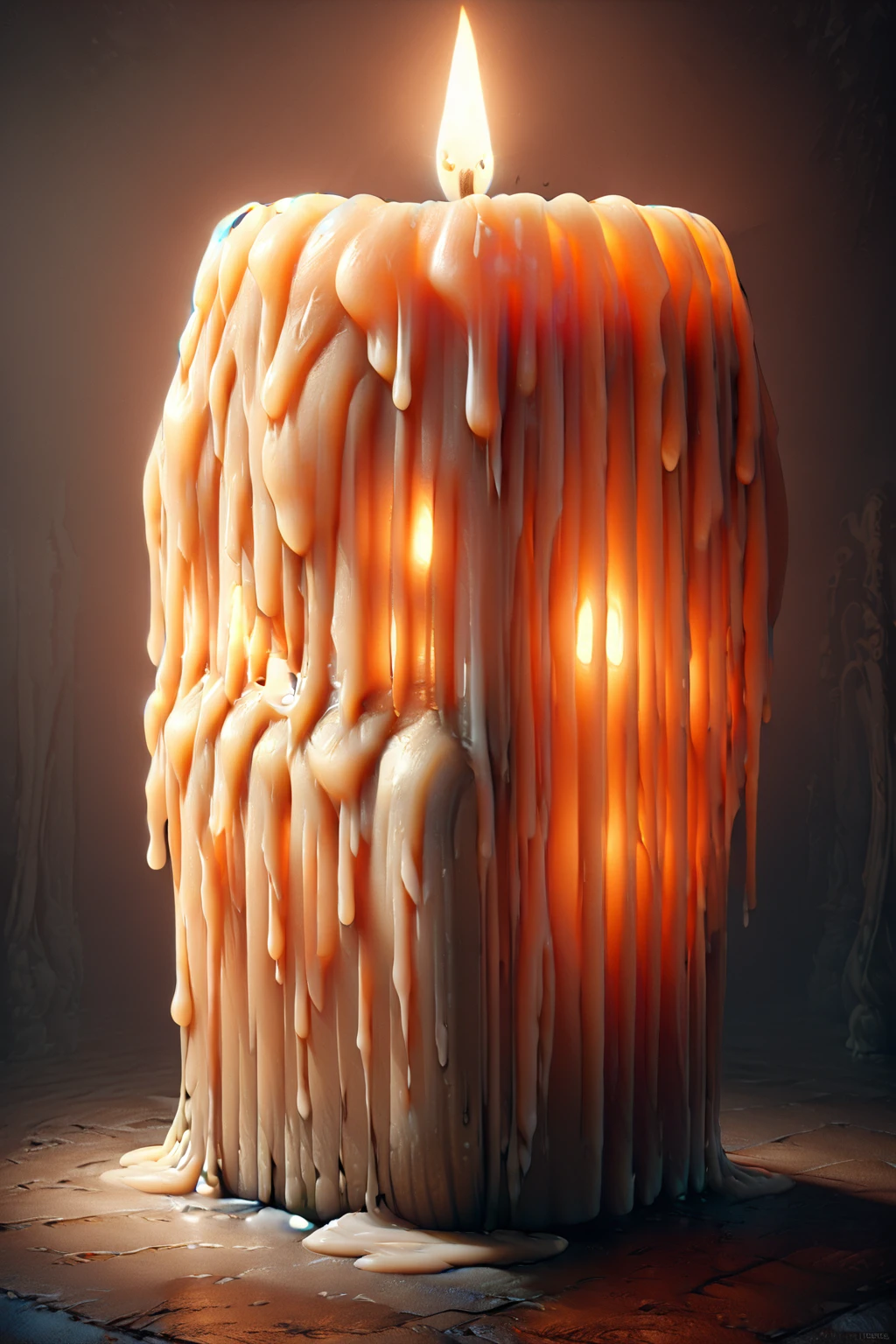 Mad Candle Pumpkin,(masterpiece, 最high quality, high quality, High resolution, Very detailed),