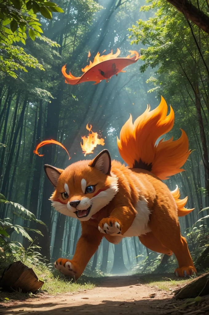 [FLAURCUB]
Name=Flaurcub
InternalName=FLAURCUB
Type1=FIRE
BaseStats=60,65,50,45,50,50
GenderRate=Female50Percent
GrowthRate=Medium
BaseEXP=62
EffortPoints=1Attack
Rareness=200
Happiness=70
Abilities=FLASHFIRE,FLAMEBODY
HiddenAbility=ANGERPOINT
Moves=1,TACKLE,1,GROWL,5,EMBER,10,LEER,15,BITE
EggMoves=FLAREBLITZ,HEATWAVE,BELLYDRUM,FIREFANG
Compatibility=Field
StepsToHatch=5120
Height=0.6
Weight=8.5
Color=Brown
Shape=Quadruped
Habitat=Forest
Kind=Cub
Pokedex="Flaurcub's playful nature and fiery paws make it a delightful companion. It enjoys chasing leaves and lighting up the path in forests."
BattlerPlayerY=0
BattlerEnemyY=14
BattlerAltitude=0
Evolutions=FIREON,Level,25