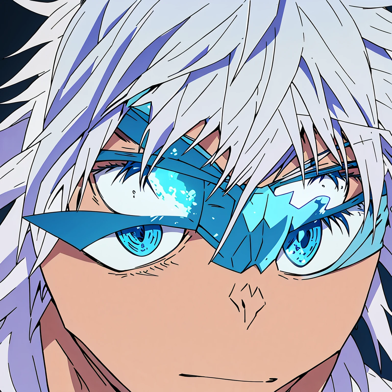 draw a character, an ice monster, in anime style