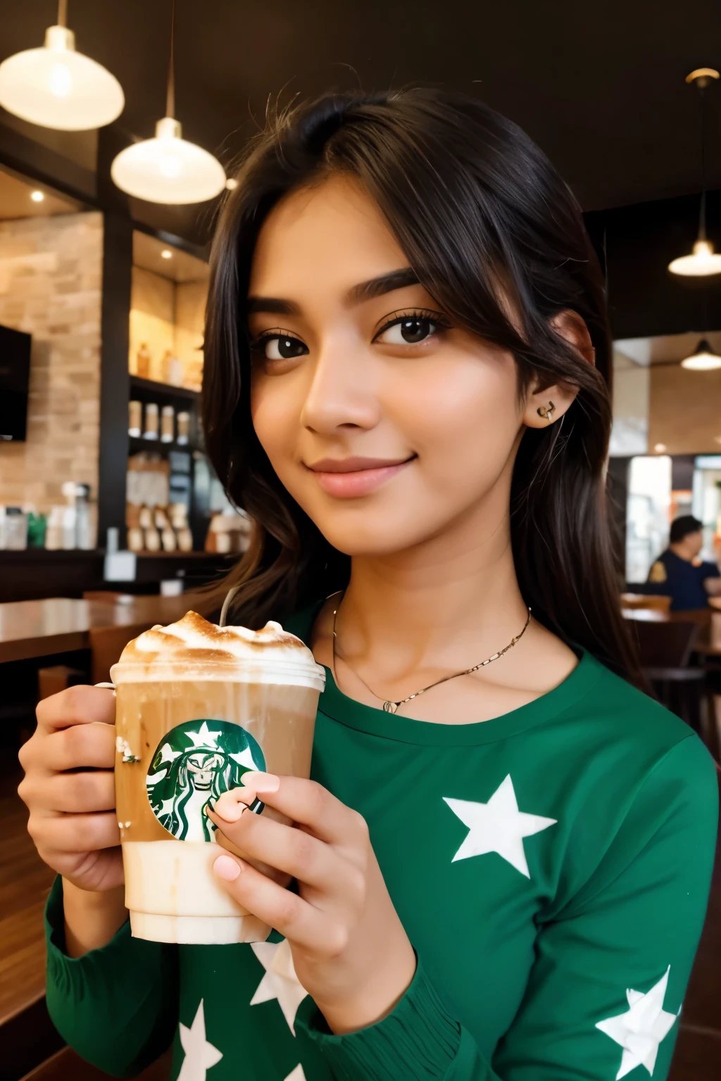 Star bucks coffe with name Manan
