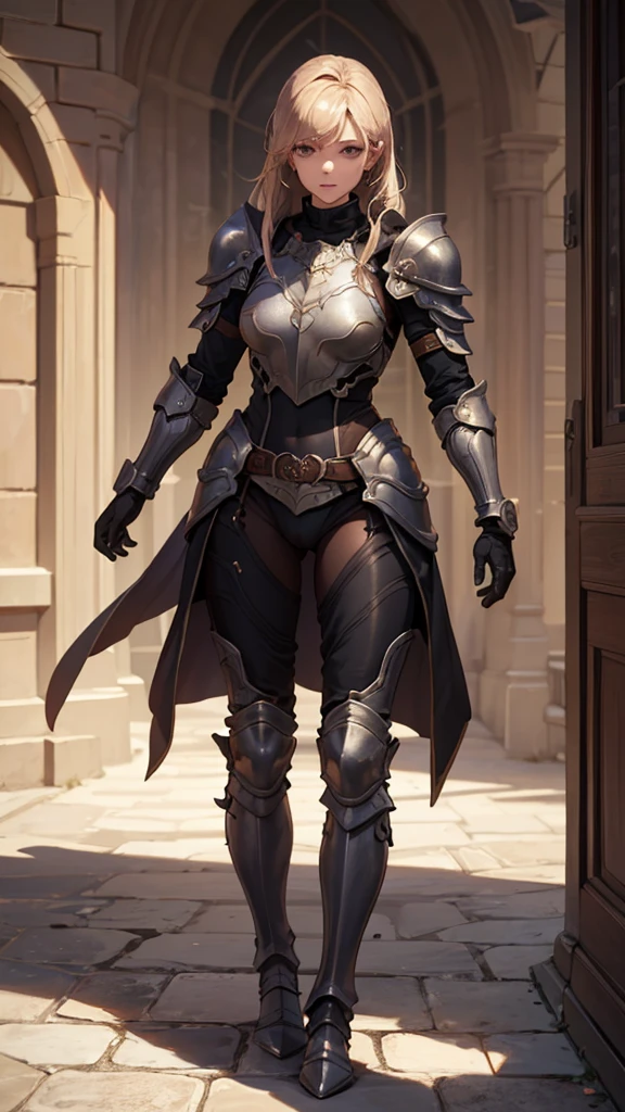 (masterpiece, 4K ,Super detailed:1.2), (anime:1), (Perfect quality), (Cold-hearted), (((Adult body))), armor, armor, commander