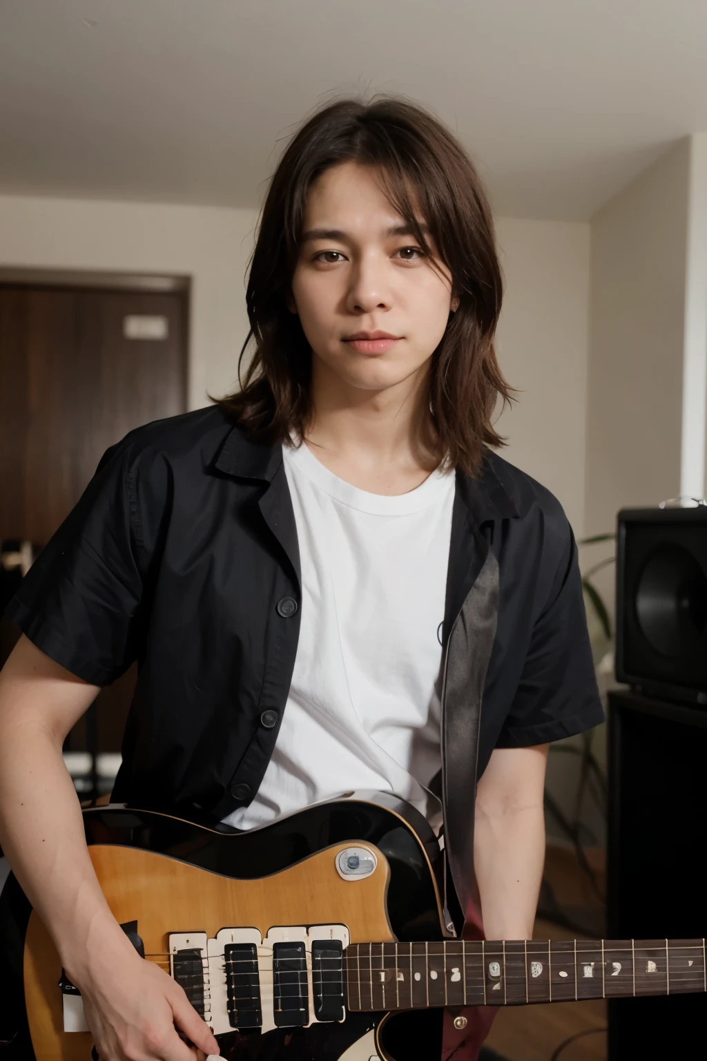 Stevie Ray Vaughan as a kpop musician