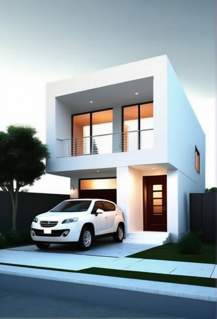 House Simple House
Chic and modern house design with white background