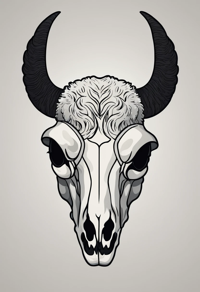 sheep skull logo 