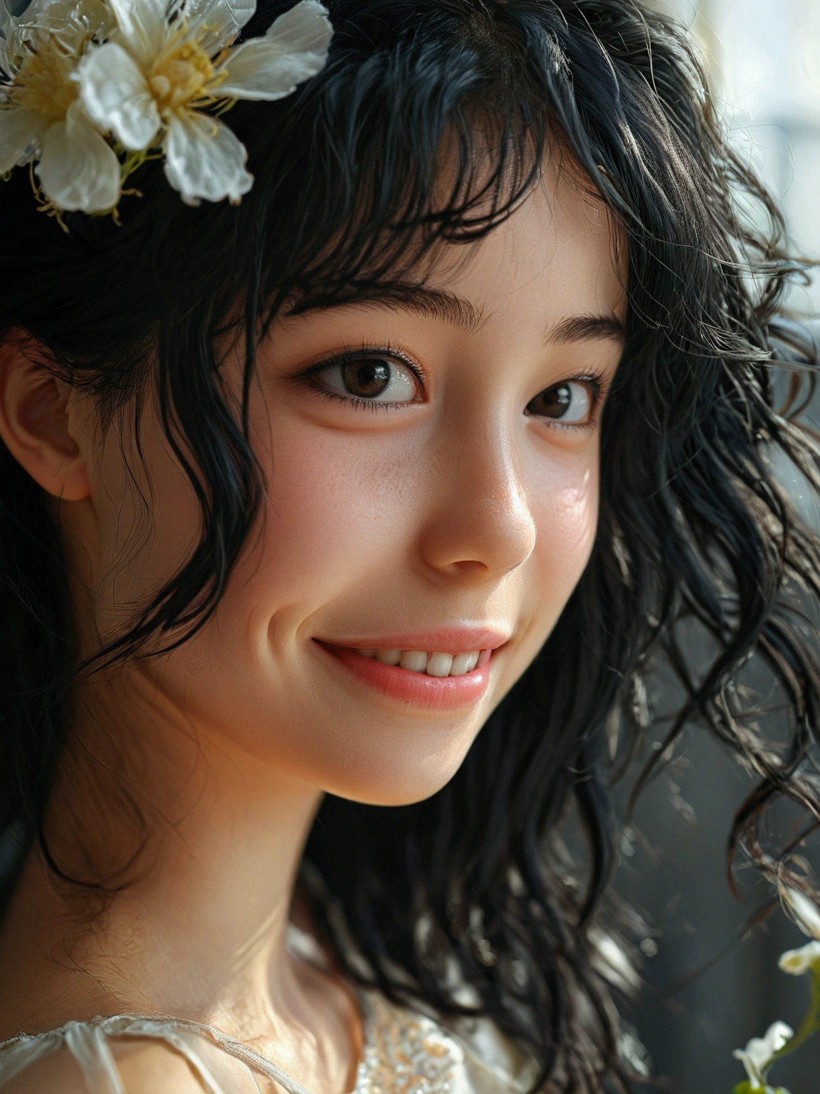 GenHigh Resolution, High Resolution, Black Hair, Smile,
