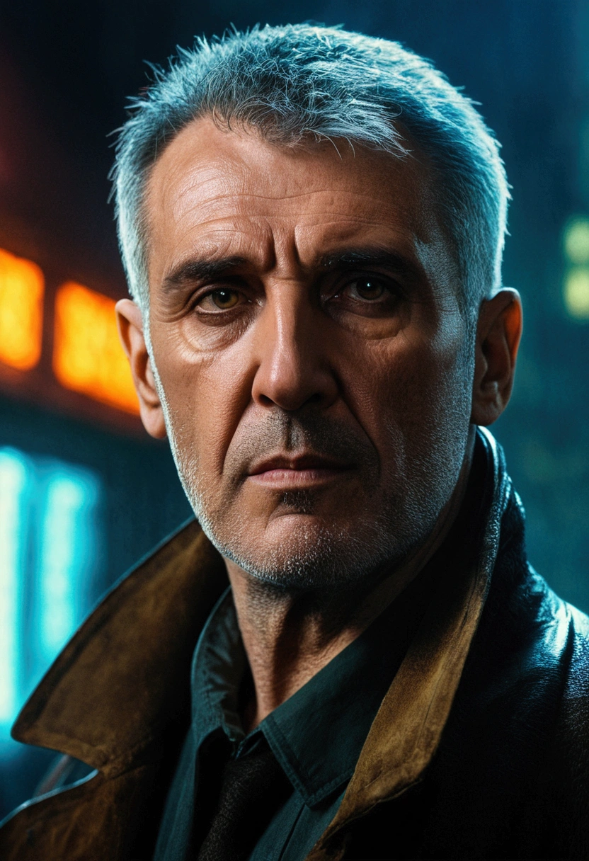 portrait of alexbatllori person, in blade runner, professional photography, high resolution, 4k, detailed photo,   