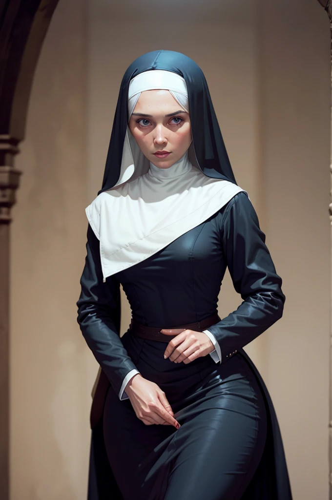 nun in dark and sexual scenarios 
