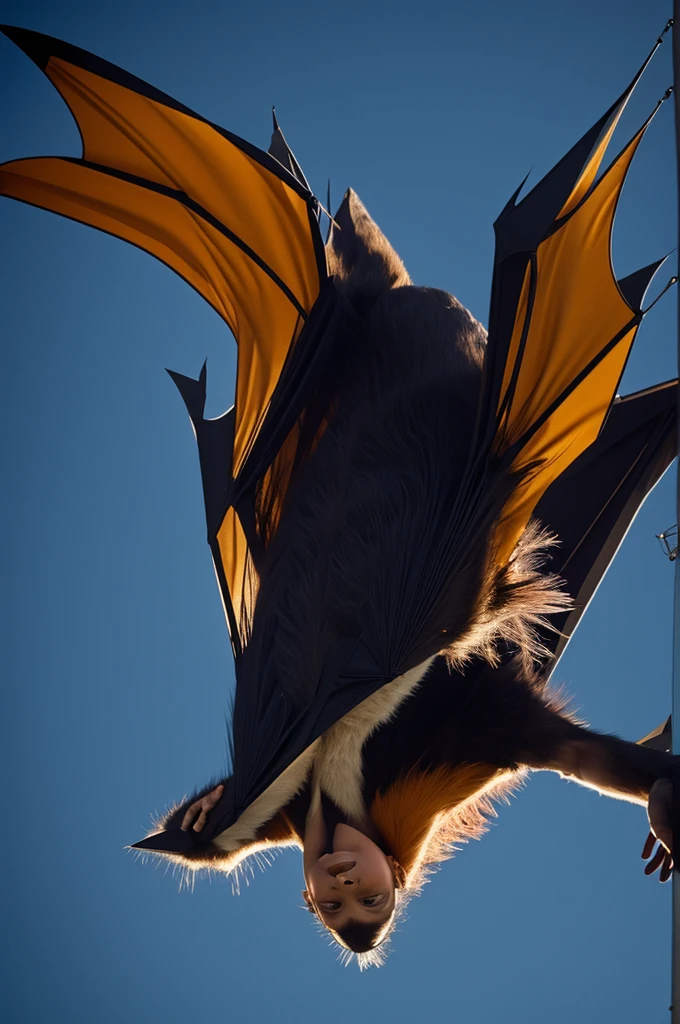 I want to create an image of a flying fox