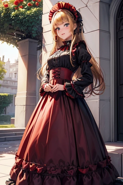 anime, highly detailed face, highly detailed eyes, highly detailed background, perfect lighting, full body, 1girl, solo, Asuna Yuuki, formal, indoors, black dress, cleavage, tiara, jewelry, hair bun, frilled skirt, see-through, bare legs, long light brown hair, absurdres, high res, ultrasharp, 8K, masterpiece, looking at viewer