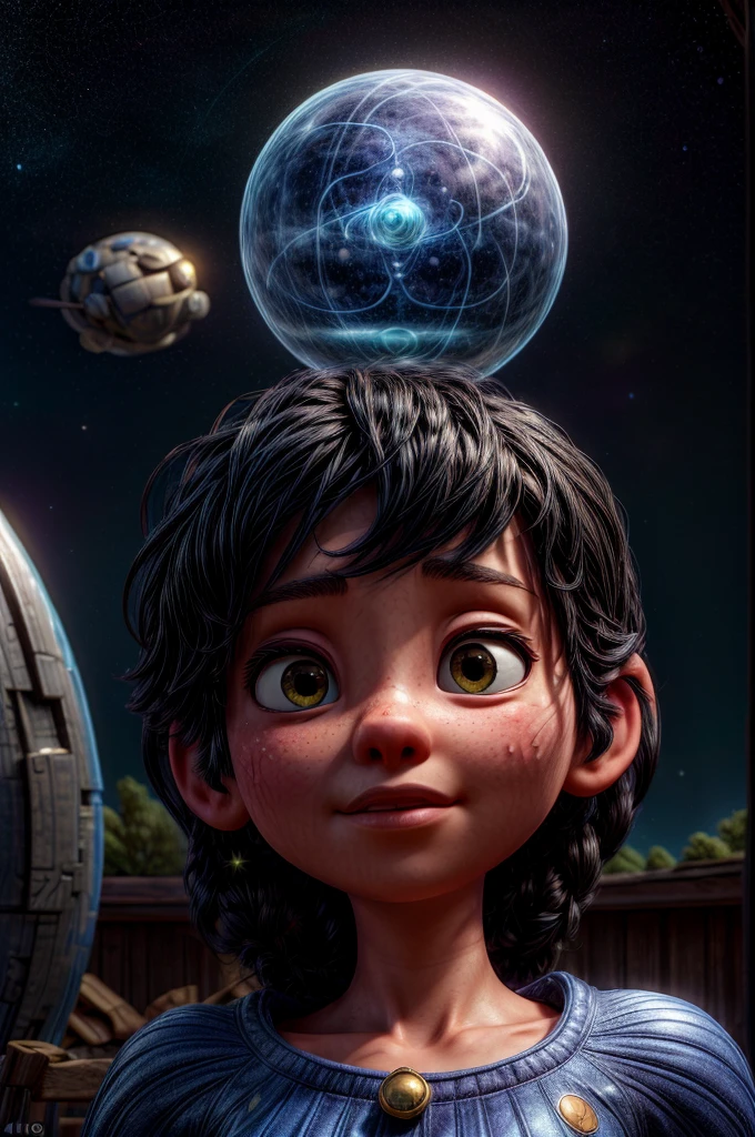 a cabin in space, black haired person meditating, spiritual projection, spiritual dimension, aura energy, celestial light, person flying in the starry sky, universe, light golden, (best quality,4k,8k,highres,masterpiece:1.2),ultra-detailed,(realistic,photorealistic,photo-realistic:1.37),concept art,dramatic lighting,ethereal,cinematic,mystical,glowing aura,cosmic,surreal,intricate details,ambient occlusion,volumetric lighting