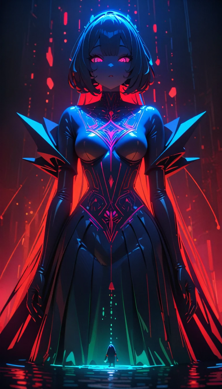 ((best quality)) , ((masterpiece)) , (detailed),Primary Colors, dripping Gradient and dark blue, Low-Poly, Bridal "In the depths of the ocean, secrets lie dormant, waiting for intrepid explorers to unveil their mysteries.", Lowbrow Art, K, Harajuku, spotlit, excellent composition, ambient, vibrant, dynamic, stunning detail, beautiful detailed supreme quality color intricate, modified, creative
