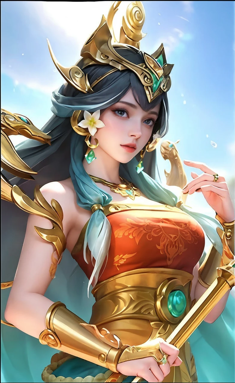 masterpiece, best quality, 8k, super detailed skin, looking off into the distance, jealous, cute, 1girl, short hair, wearing boubou, a secret society of time travelers, 