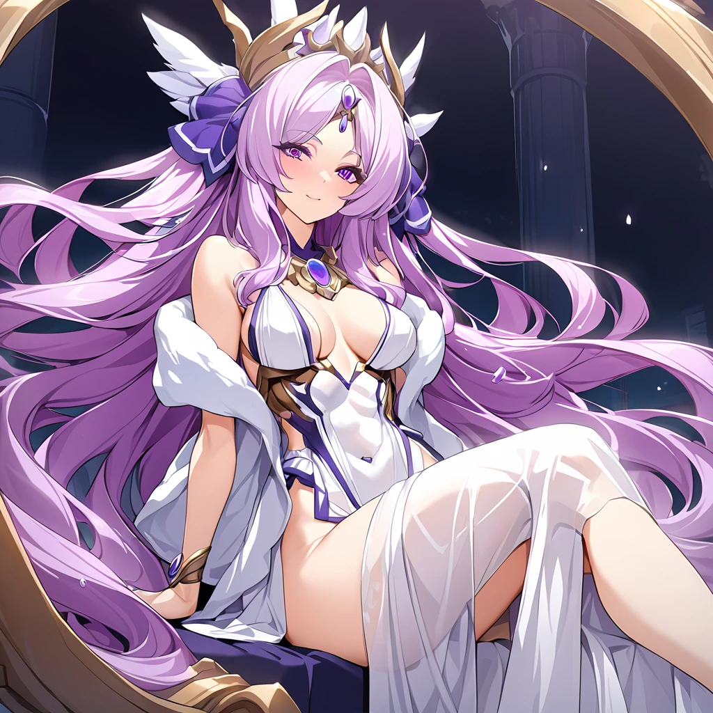 ((Highest quality)), ((masterpiece)), (detailed), (Perfect Face)、A woman wearing an ancient Greek Doric chiton is the Greek goddess Hera in both body and mind.、The woman is the goddess Hera, the queen of the one and only god Zeus. She has medium-long hair, an engagement ring, gorgeous accessories, and is wearing an ancient Greek Doric chiton. She is an elegant and beautiful goddess, the queen of the gods.