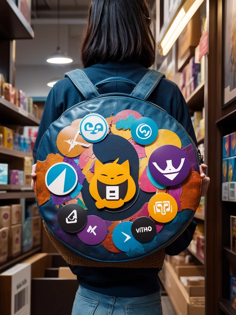 Create an original mystery shopper logo, avatars in telegram,a high resolution, masterpiece, abstract expressionism, Blurred,